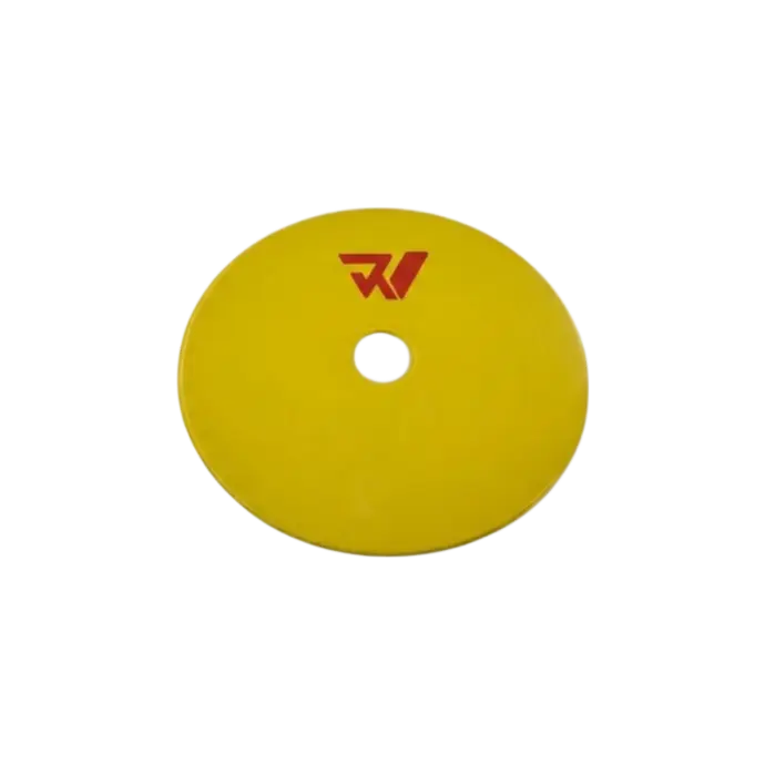 DISCO DE MARCACION 19 CM Ø DE GOMA AMARILLO
